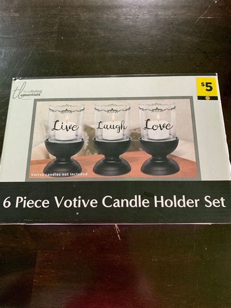 The candle holders do not look like that and the measurements do not match - they actually look exactly like the candle holders in another reviewer&39;s photo. . Dollar general candle holders
